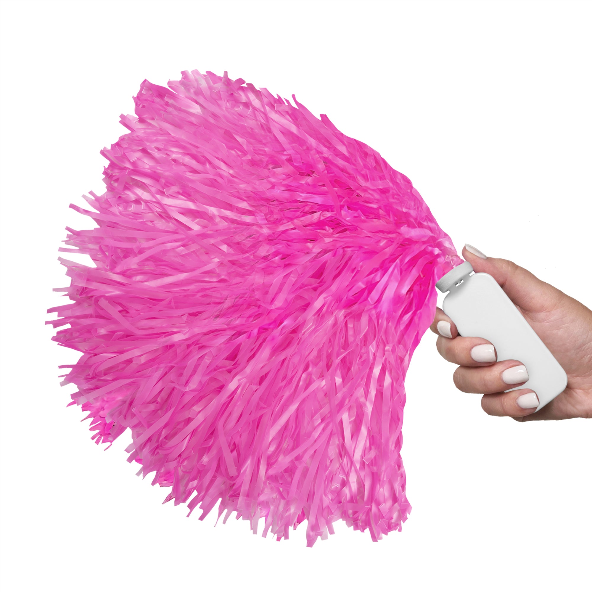 Pink Spom Pink Pom Poms - 12 Pack – Windy City Novelties