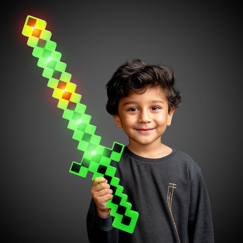 LED Green Pixel Sword – Windy City Novelties