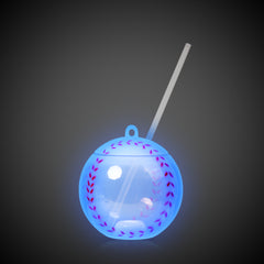 LED Baseball Cup with Straw