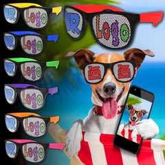 Neon Custom Retro Sunglasses