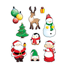 Santa & Friends Window Clings