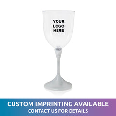 LED 10 oz. Wine Glass White Stem