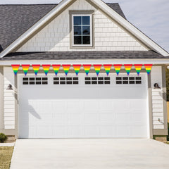 Rainbow 12' Pennant Banner