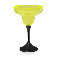 Neon Yellow LED 10 oz. Margarita Glass