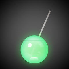 LED 20 oz. Tumbler Ball Cup with Straw