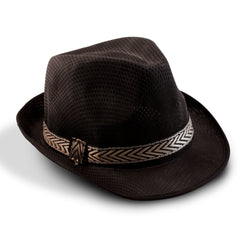 Black Funky Fedora Hat
