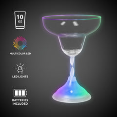 LED 10 oz. Margarita Glass
