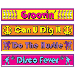 Disco Street Signs Cutouts