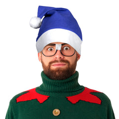 Blue Santa Hats