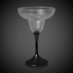 LED 10 oz. Margarita Glass Black Stem