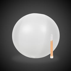 Glow in the Dark White 12" Beach Ball