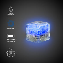Blue Liquid-Activated LED Ice Cubes
