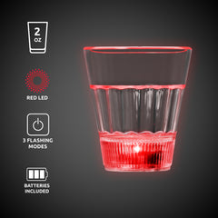 LED Red 2 oz. Shot Glass