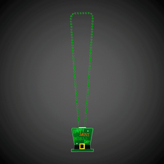 St. Patrick's Day LED Pendant Bead Necklaces Retail Display