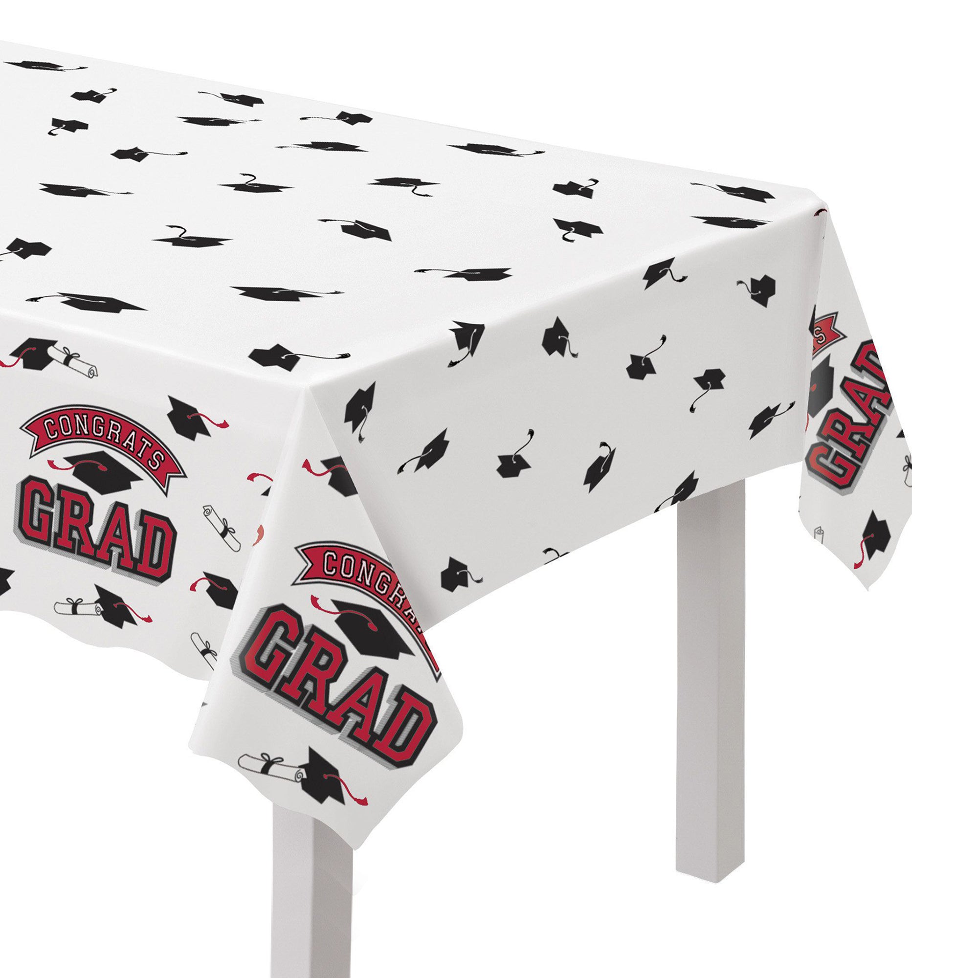Graduation Cover Red Red Graduation Table Cover – Windy City Novelties