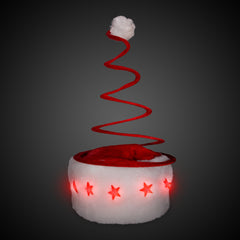 LED Santa Spring Hat