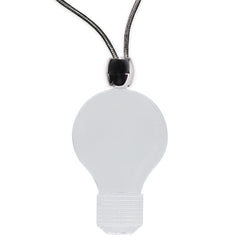 Amber LED Light Bulb Pendant Necklaces