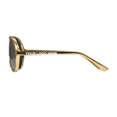 Gold Aviator Sunglasses