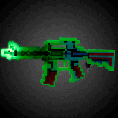 LED Pixel Machine Guns with Sound