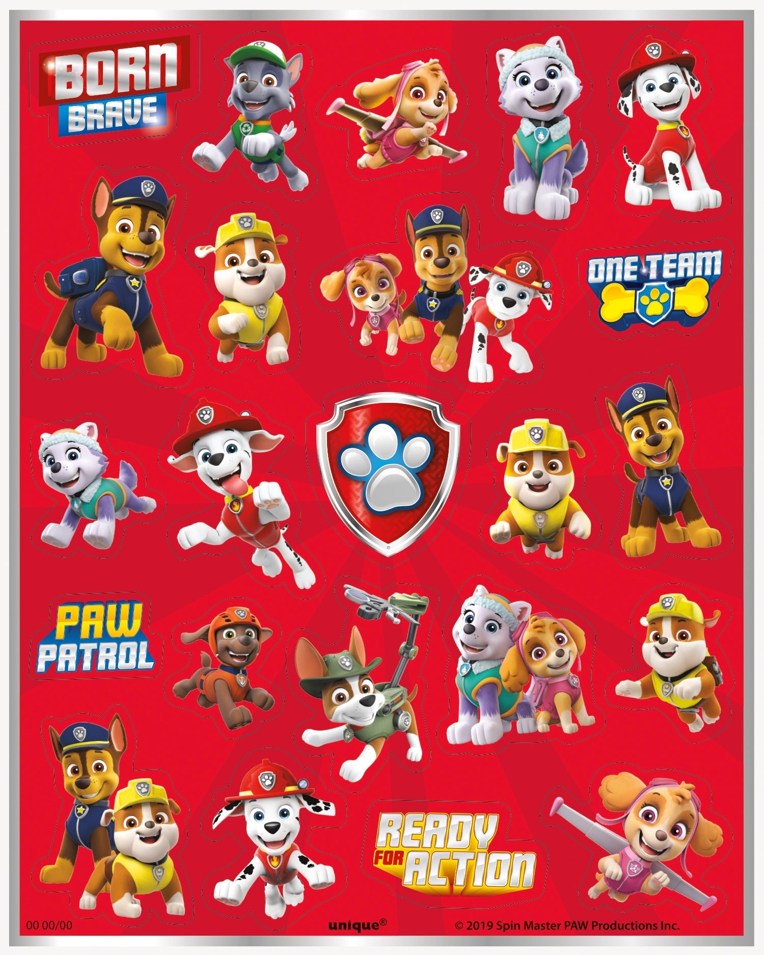 Paw Patrol Sticker Sheets, 4ct – Windy City Novelties