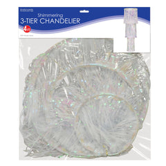 Silver Fringe Chandelier