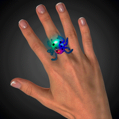 LED Spider Jelly Rings