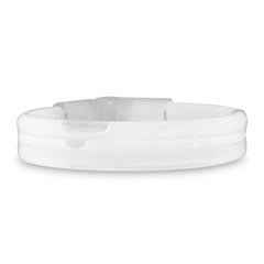 White Triple Wide Glow Bracelets