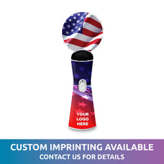 LED American Flag Coin Spinner Wand