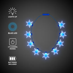 LED Snowflake Necklace