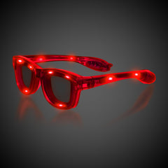 Red LED Retro Sunglasses