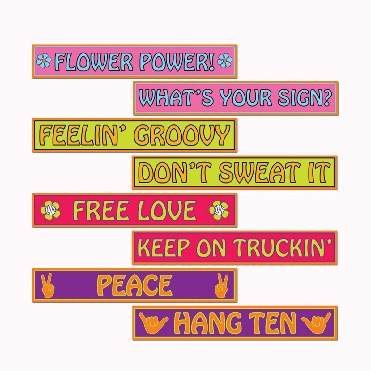 60's Street Signs Cutouts
