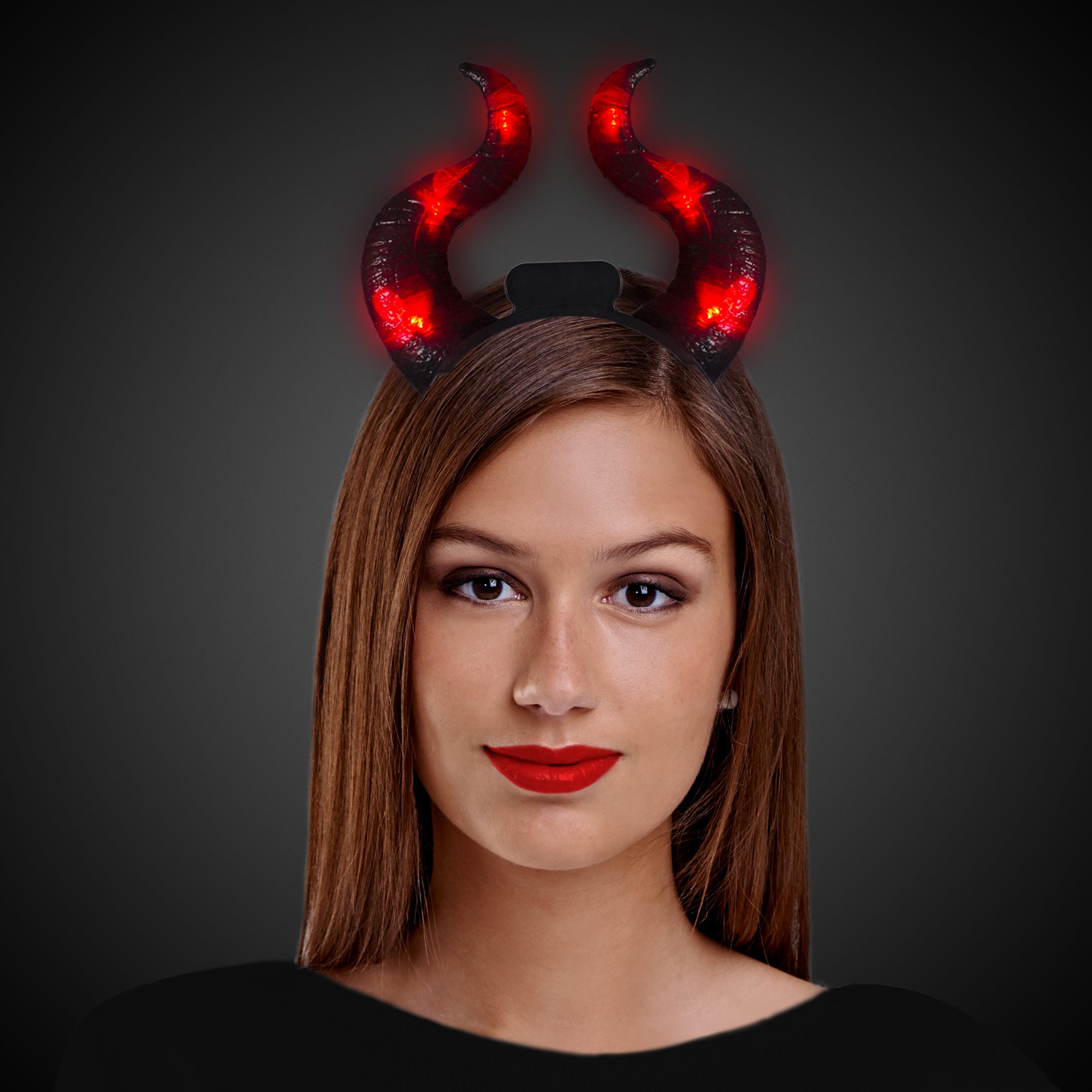 10 inch Red LED Light Up Devil Horns Headband – Windy City Novelties