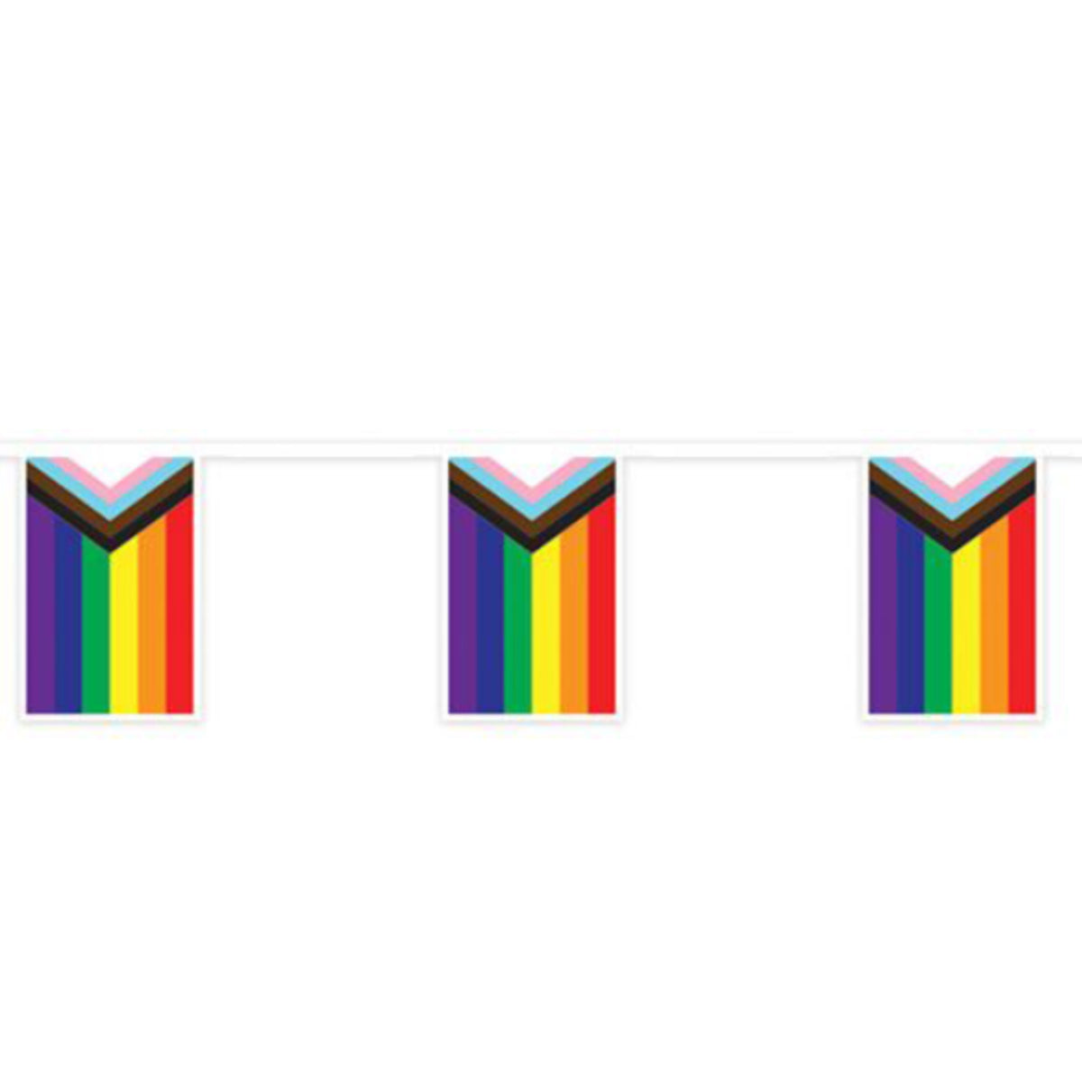 Progress Pride Flags Pennant Banner
