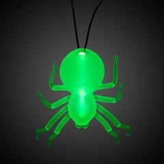 Halloween Glow Spider Necklaces Retail Hanging Display