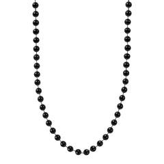 Black 7mm Bead 33" Necklaces
