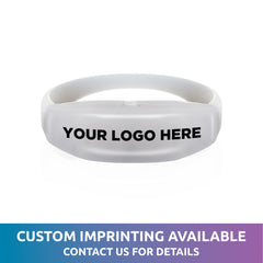 LED Sound-Activated White Stretchy Bracelet