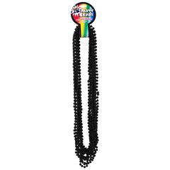 Black 7mm Bead 33" Necklaces