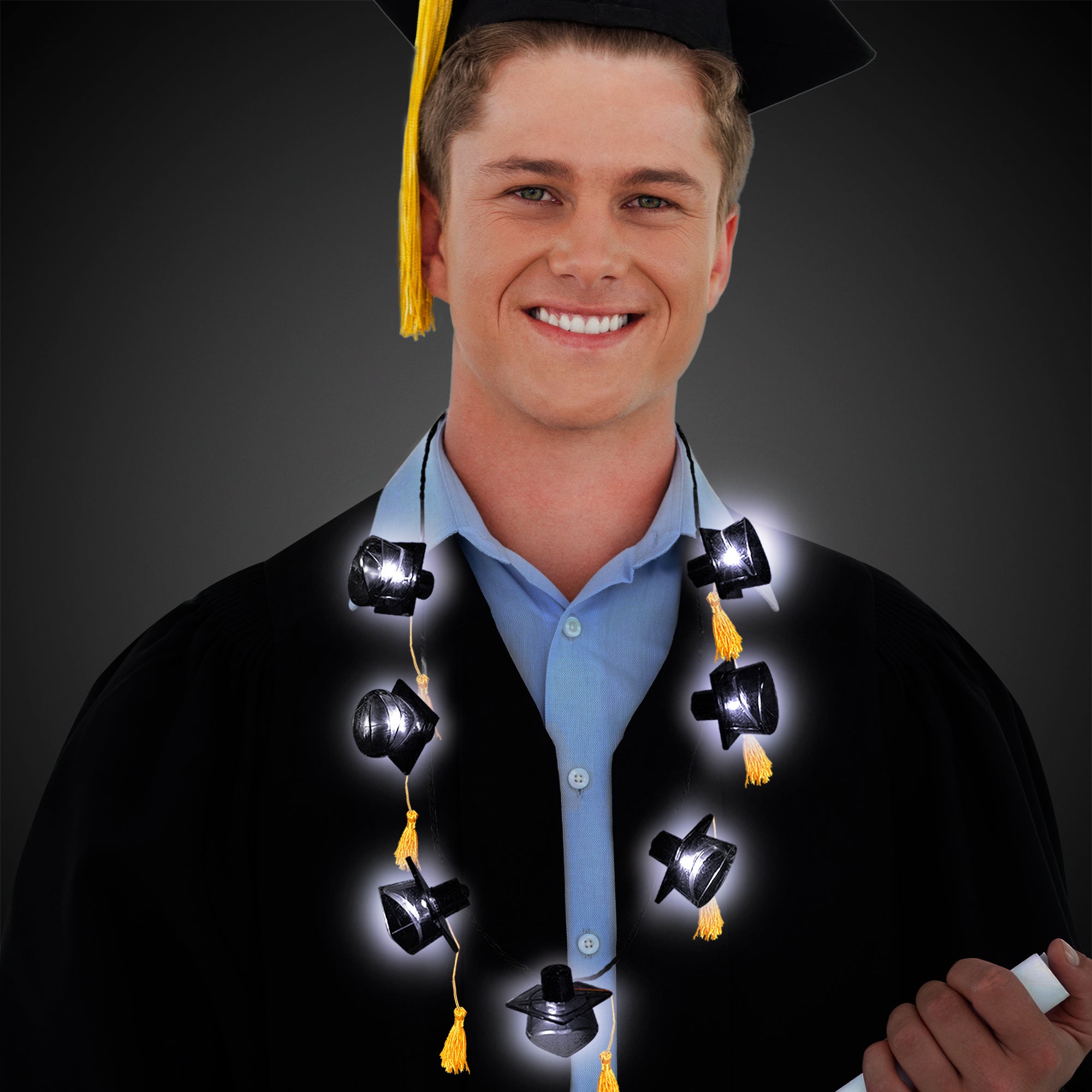 Flashing LED Graduation Cap Necklace | Windy City Novelties