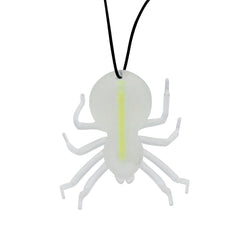 Halloween Glow Spider Necklaces Retail Hanging Display