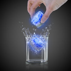Blue Liquid-Activated LED Ice Cubes