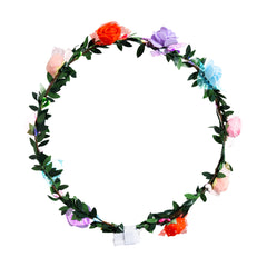 LED Multi-Color Roses Halo Headband