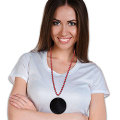 Black Plastic 2 1/2" Medallion