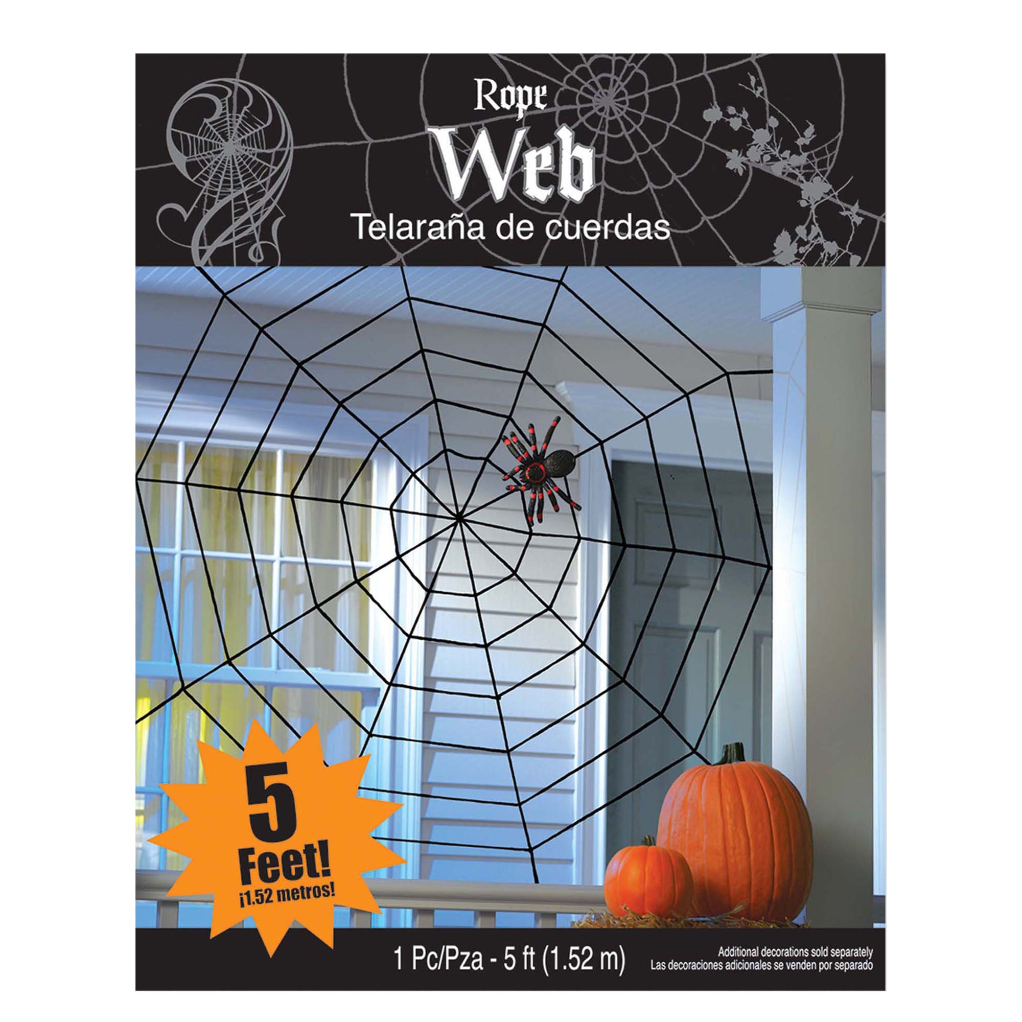 Spider Web Rope Giant Rope Spider Web | Spider Web Rope Decoration – Windy City Novelties
