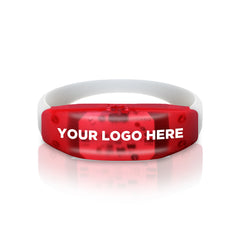 LED Sound-Activated Red Stretchy Bracelet