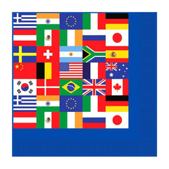 International Flag Beverage Napkins