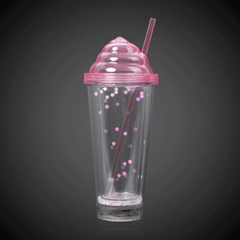 LED Pink Ice Cream Soda 13 oz. Tumbler