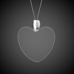 Red LED Heart Pendant Necklace
