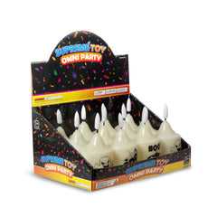 LED Halloween Boo Candles Retail Counter Display