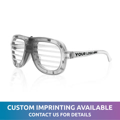 LED White Slotted Glasses