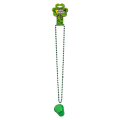 Green Shot Glass Necklace